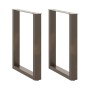 Patas mesa centro forma U 2uds acero natural 60x(72-73)cm acero de , Patas para mesas - Ref: Foro24-4013183, Precio: 72,75 €,...