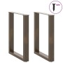 Patas mesa centro forma U 2uds acero natural 60x(72-73)cm acero de , Patas para mesas - Ref: Foro24-4013183, Precio: 72,75 €,...