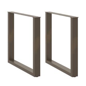 Patas para mesa comedor forma U 2uds acero natural 90x(72-73)cm de , Patas para mesas - Ref: Foro24-4013195, Precio: 95,57 €,...