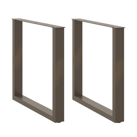 Patas para mesa comedor forma U 2uds acero natural 90x(72-73)cm de , Patas para mesas - Ref: Foro24-4013195, Precio: 95,57 €,...
