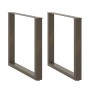 Patas para mesa comedor forma U 2uds acero natural 90x(72-73)cm de , Patas para mesas - Ref: Foro24-4013195, Precio: 95,57 €,...