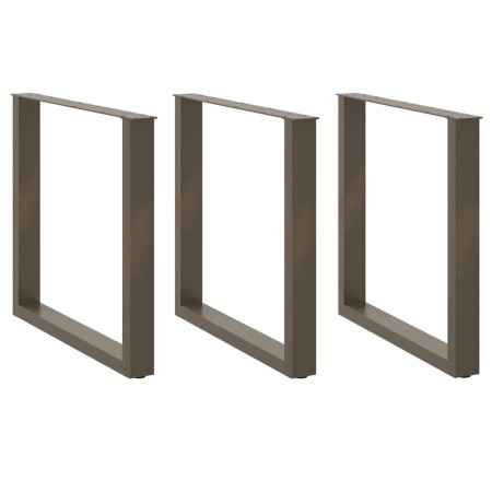Patas mesa centro forma U 3uds acero natural 90x(72-73)cm acero de , Patas para mesas - Ref: Foro24-4013211, Precio: 133,16 €...