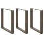 Patas mesa centro forma U 3uds acero natural 90x(72-73)cm acero de , Patas para mesas - Ref: Foro24-4013211, Precio: 133,16 €...