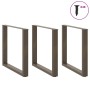 Patas mesa centro forma U 3uds acero natural 90x(72-73)cm acero de , Patas para mesas - Ref: Foro24-4013211, Precio: 133,16 €...