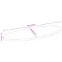 Tablero de mesa ovalado madera maciza de mango 110x40x3,8 cm de , Tableros para mesas - Ref: Foro24-370831, Precio: 67,99 €, ...