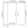 Aparador de madera de ingeniería roble artisan 69,5x34x90 cm de , Aparadores - Ref: Foro24-857182, Precio: 90,11 €, Descuento: %