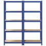 Estanterías de 5 baldas 2 uds madera contrachapada y acero azul de , Estanterías industriales - Ref: Foro24-3307586, Precio: ...