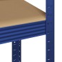 Estanterías de 5 baldas 3 uds madera contrachapada y acero azul de , Estanterías industriales - Ref: Foro24-3307592, Precio: ...