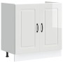 Mueble bajo para fregadero Kalmar blanco brillo 80x46x81,5 cm de , Armarios de cocina - Ref: Foro24-853449, Precio: 86,26 €, ...