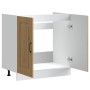 Mueble bajo para fregadero Kalmar roble artesanal 80x46x81,5 cm de , Armarios de cocina - Ref: Foro24-853456, Precio: 78,78 €...