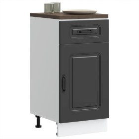 Mueble bajo de cocina Kalmar madera de ingeniería negra de , Armarios de cocina - Ref: Foro24-853468, Precio: 89,81 €, Descue...
