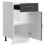 Mueble bajo de cocina Kalmar madera de ingeniería negra de , Armarios de cocina - Ref: Foro24-853468, Precio: 89,81 €, Descue...
