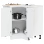 Mueble bajo esquinero de cocina Kalmar madera ingeniería blanca de , Armarios de cocina - Ref: Foro24-853507, Precio: 119,26 ...