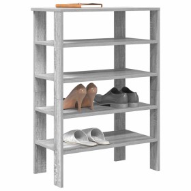Mueble zapatero madera contrachapada gris sonoma 61x32x87,5 cm de , Zapateros y organizadores de calzado - Ref: Foro24-859856...