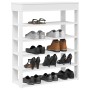 Mueble zapatero madera contrachapada blanco 80x30x98 cm de , Zapateros y organizadores de calzado - Ref: Foro24-859932, Preci...