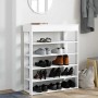 Mueble zapatero madera contrachapada blanco 80x30x98 cm de , Zapateros y organizadores de calzado - Ref: Foro24-859932, Preci...