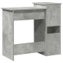 Escritorio con estantes contrachapada hormigón 84x40x78 cm de , Escritorios - Ref: Foro24-860448, Precio: 68,20 €, Descuento: %
