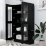 Vitrina de madera contrachapada negro 82,5x30,5x150 cm de vidaXL, Librerías y estanterías - Ref: Foro24-802760, Precio: 137,7...