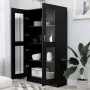 Vitrina de madera contrachapada negro 82,5x30,5x150 cm de vidaXL, Librerías y estanterías - Ref: Foro24-802760, Precio: 130,9...