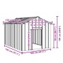 Caseta para perros con techo acero galvanizado 113x153x101 cm de , Casetas para perros - Ref: Foro24-4100919, Precio: 144,87 ...