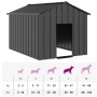Caseta para perros con techo acero galvanizado 113x153x101 cm de , Casetas para perros - Ref: Foro24-4100919, Precio: 144,87 ...