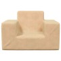 Sofá para niños felpa suave color crema de , Mobiliario para bebés y niños pequeños - Ref: Foro24-4104775, Precio: 29,28 €, D...