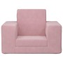 Sofá cama para niños felpa suave rosa de , Mobiliario para bebés y niños pequeños - Ref: Foro24-4104789, Precio: 36,19 €, Des...