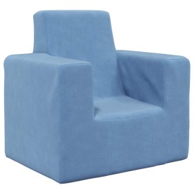 Sofá para niños felpa suave azul de , Mobiliario para bebés y niños pequeños - Ref: Foro24-4104794, Precio: 36,24 €, Descuent...