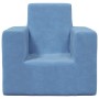 Sofá para niños felpa suave azul de , Mobiliario para bebés y niños pequeños - Ref: Foro24-4104794, Precio: 36,24 €, Descuent...