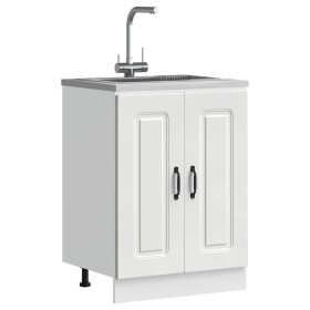 Mueble bajo para fregadero Kalmar blanco 60x46x81,5 cm de , Armarios de cocina - Ref: Foro24-853437, Precio: 83,10 €, Descuen...