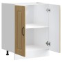 Mueble bajo para fregadero Kalmar roble sonoma 60x46x81,5 cm de , Armarios de cocina - Ref: Foro24-853440, Precio: 76,15 €, D...