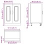 Mueble bajo para fregadero Kalmar roble sonoma 60x46x81,5 cm de , Armarios de cocina - Ref: Foro24-853440, Precio: 76,15 €, D...