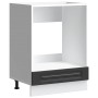 Mueble de horno Kalmar negra madera reconstituida de , Armarios de cocina - Ref: Foro24-853518, Precio: 62,93 €, Descuento: %