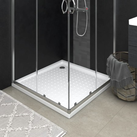 Plato de ducha con puntos ABS blanco 80x80x4 cm de vidaXL, Platos de ducha - Ref: Foro24-148900, Precio: 105,03 €, Descuento: %
