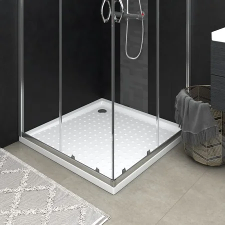 Plato de ducha con puntos ABS blanco 80x80x4 cm de vidaXL, Platos de ducha - Ref: Foro24-148900, Precio: 103,37 €, Descuento: %