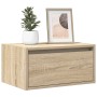 Mesitas de noche de pared con luces LED 2 unidades roble Sonoma de , Muebles TV - Ref: Foro24-860216, Precio: 93,73 €, Descue...