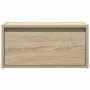 Mesitas de noche de pared con luces LED 2 unidades roble Sonoma de , Muebles TV - Ref: Foro24-860216, Precio: 93,73 €, Descue...