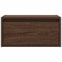 Mesita de noche de pared con luces LED roble marrón de , Muebles TV - Ref: Foro24-860223, Precio: 55,85 €, Descuento: %