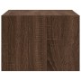 Mesita de noche de pared con luces LED roble marrón de , Muebles TV - Ref: Foro24-860223, Precio: 55,85 €, Descuento: %