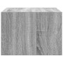 Mesita de noche de pared con luces LED gris Sonoma de , Muebles TV - Ref: Foro24-860221, Precio: 57,44 €, Descuento: %