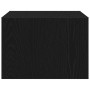 Mesitas de noche de pared con luces LED 2 unidades roble negro de , Muebles TV - Ref: Foro24-860214, Precio: 99,51 €, Descuen...