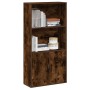 Estantería madera de ingeniería roble ahumado 60x24x120 cm de , Librerías y estanterías - Ref: Foro24-860422, Precio: 76,45 €...