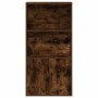 Estantería madera de ingeniería roble ahumado 60x24x120 cm de , Librerías y estanterías - Ref: Foro24-860422, Precio: 76,45 €...