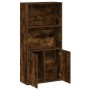 Estantería madera de ingeniería roble ahumado 60x24x120 cm de , Librerías y estanterías - Ref: Foro24-860422, Precio: 76,45 €...