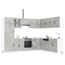 Mueble cocina Lucca gris hormigón 14 pzas madera contrachapada de , Armarios de cocina - Ref: Foro24-3314985, Precio: 1,00 €,...