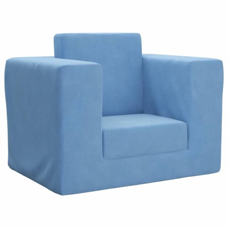 Sofá cama infantil felpa suave azul de , Mobiliario para bebés y niños pequeños - Ref: Foro24-4104806, Precio: 37,43 €, Descu...