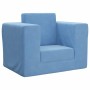 Sofá cama infantil felpa suave azul de , Mobiliario para bebés y niños pequeños - Ref: Foro24-4104806, Precio: 37,43 €, Descu...