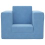 Sofá cama infantil felpa suave azul de , Mobiliario para bebés y niños pequeños - Ref: Foro24-4104806, Precio: 37,43 €, Descu...
