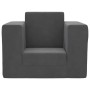 Sofá cama infantil felpa suave gris antracita de , Mobiliario para bebés y niños pequeños - Ref: Foro24-4104804, Precio: 37,4...