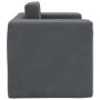 Sofá cama infantil felpa suave gris antracita de , Mobiliario para bebés y niños pequeños - Ref: Foro24-4104804, Precio: 37,4...